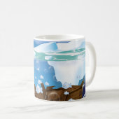 北極海の海底に沈む船 コーヒーマグカップ (正面右)