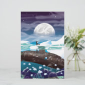 北極海の潜水艦冒険 便箋 (スタンド正面)