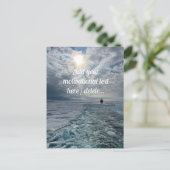 北極海の風景、写真、カスタム ポストカード (スタンド正面)