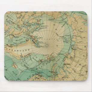 北極海アンティーク図 マウスパッド