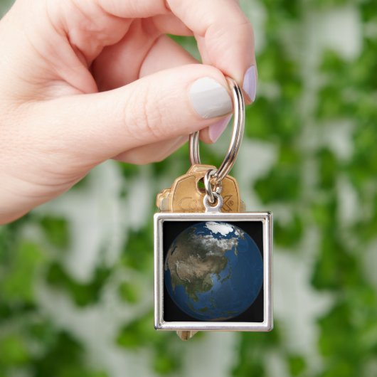 北極海氷を持つアジアの世界観 キーホルダー (手)