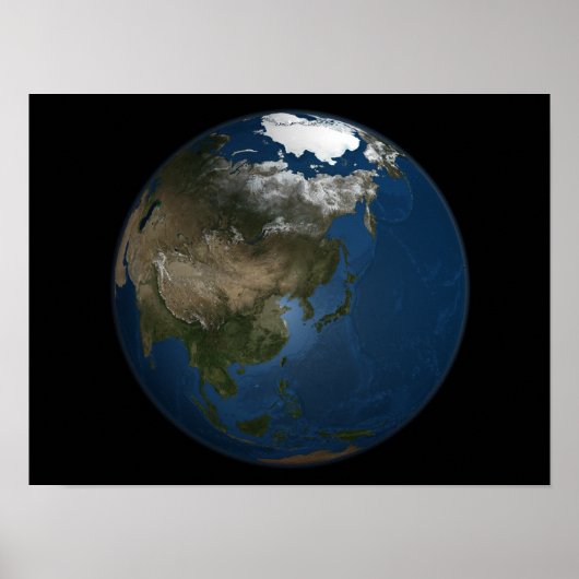 北極海氷を持つアジアの世界観 ポスター (正面)