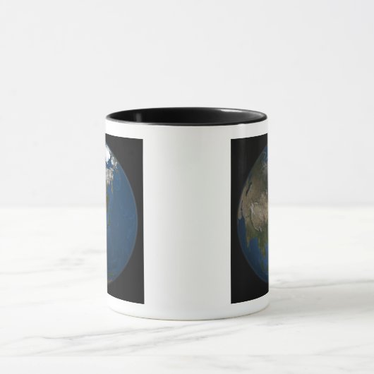 北極海氷を持つアジアの世界観 マグカップ (中央)