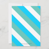 北極海誕生会の下の青いナルファル 招待状 (裏面)