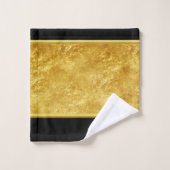 北極熊が北極の木製の看板を見ている バスタオルセット (ウォッシュタオル)