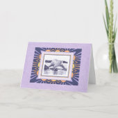 北極熊と北極太陽の挨拶空白の文 カード (正面)