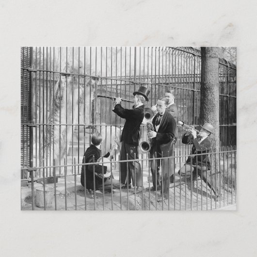 北極熊のためのコンサート、1925年 ポストカード (正面)