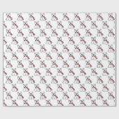 北極熊のクリスマス ラッピングペーパー (フラット)