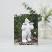 北極熊の像 ポストカード (スタンド正面)