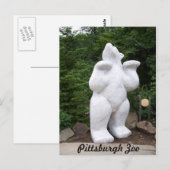 北極熊の像 ポストカード (正面/裏面)