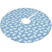 北極熊の冬 ブラッシュドポリエステルツリースカート (アングル)