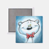 北極熊の磁石をテレマホ マグネット (正面/裏面)