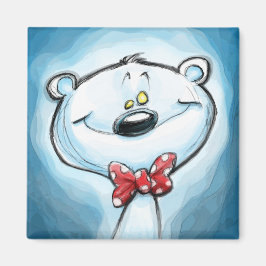 北極熊の磁石をテレマホ マグネット