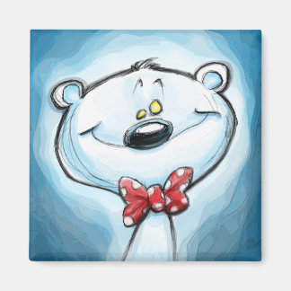 北極熊の磁石をテレマホ マグネット