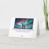 北極熊オーロラ北極光 シーズンカード (裏面)