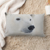 北極熊チャーチル ランバークッション (ブランケット)