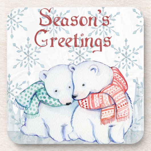 北極熊 コースター (正面)