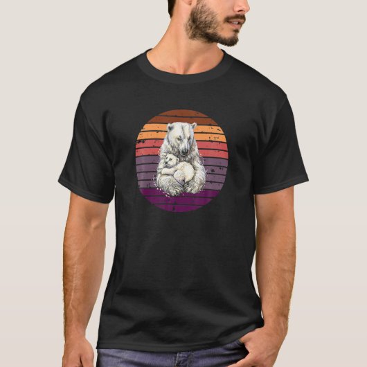 北極熊、北極熊、環境P Tシャツ (正面)