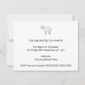 北極熊。 招待状 (正面)