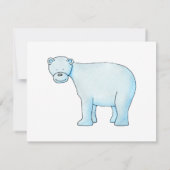 北極熊。 招待状 (裏面)