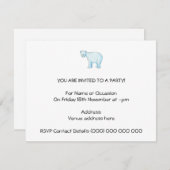 北極熊。 招待状 (正面/裏面)