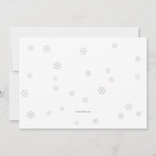 北極爆誕生パーティーの招待 招待状 (裏面)