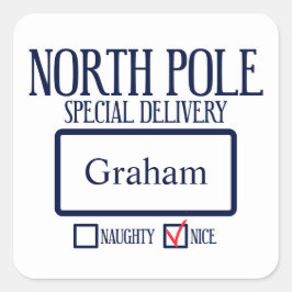 北極特別配達クリスマスススススクエアスティック スクエアシール