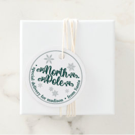 北極特別配達クリスマスプレゼント フェイバータグ