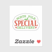 北極特別配達クリスマス シール (シート)