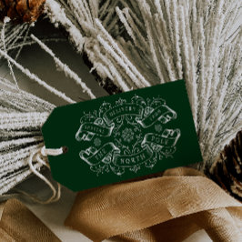 北極特別配達サンタグリーンクリスマス ギフトタグ