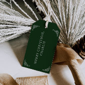 北極特別配達サンタグリーンクリスマス ギフトタグ