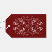 北極特別配達サンタレッドクリスマス ギフトタグ (裏面横)