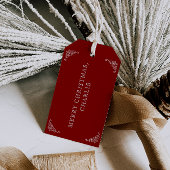 北極特別配達サンタレッドクリスマス ギフトタグ