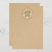 北極特殊配送クラフトブラウンカスタムカード サンキューカード (正面/裏面)