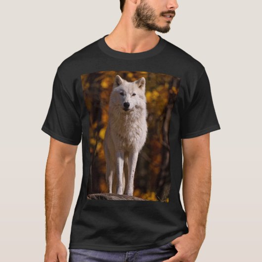 北極狼の岩 Tシャツ (正面)