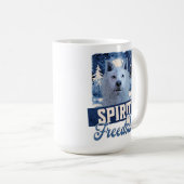 北極狼の自由の精神 コーヒーマグカップ (正面右)