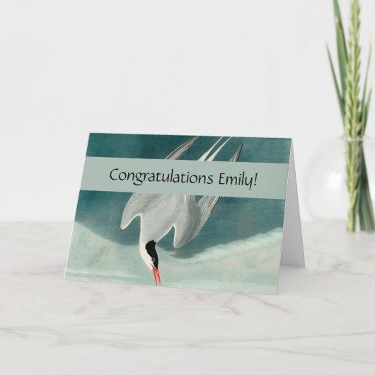 北極産のオードボンバード野生生物絵画の カード (正面)