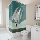 北極産のオードボンバード野生生物絵画の シャワーカーテン (インサイチュ)