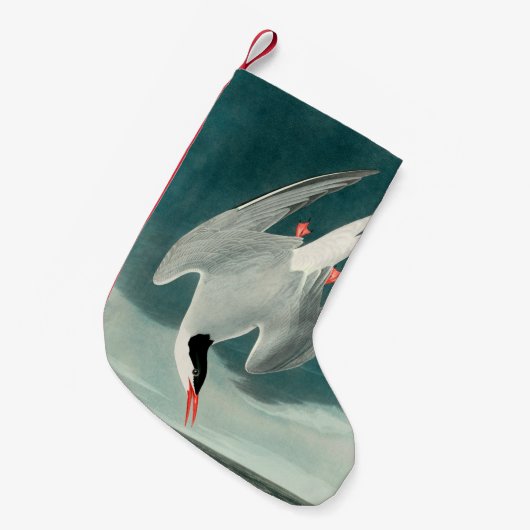 北極産のオードボンバード野生生物絵画の スモールクリスマスストッキング (正面 (吊り時))