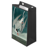 北極産のオードボンバード野生生物絵画の スモールペーパーバッグ (正面アングル)