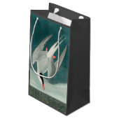 北極産のオードボンバード野生生物絵画の スモールペーパーバッグ (裏面アングル)