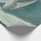 北極産のオードボンバード野生生物絵画の ラッピングペーパー (角)