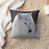 北極白オオカミ枕 クッション (ブランケット)