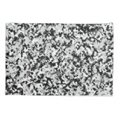 北極白グレーブラック迷彩柄迷彩模様 枕カバー (裏面)