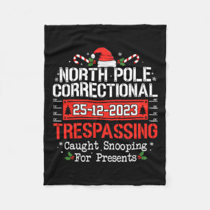 北極矯正の家族のクリスマス フリースブランケット
