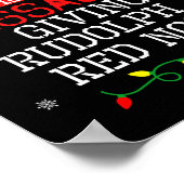 北極矯正オー与えトのルドルフA赤 ポスター (角)