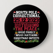 北極矯正不穏な平和家族 缶バッジ (正面)