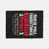 北極矯正偽証ファミリーマッチングCh フリースブランケット (正面(横))