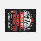 北極矯正公衆中毒ファミリー フリースブランケット (正面(横))