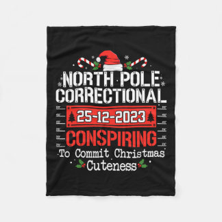 北極矯正共謀マッチングファミリー フリースブランケット